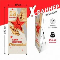 X-баннер "23 февраля" 1