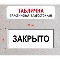 Табличка "Закрыто"